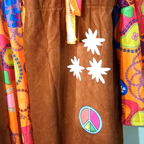 COPY 3 For 45$ - A 3 piece 70's hippie costume . NWOT - Picture 3 of 7
